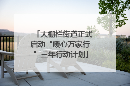 大栅栏街道正式启动“暖心万家行”三年行动计划