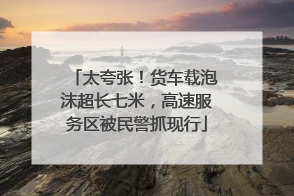 太夸张！货车载泡沫超长七米，高速服务区被民警抓现行
