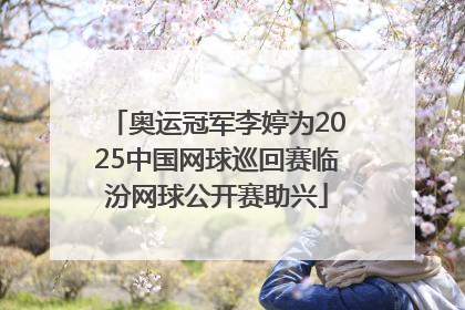 奥运冠军李婷为2025中国网球巡回赛临汾网球公开赛助兴