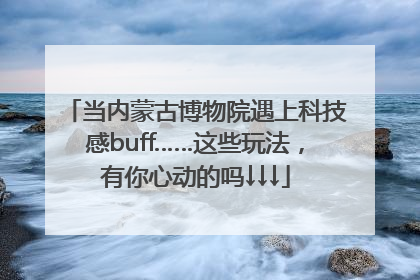 当内蒙古博物院遇上科技感buff……这些玩法，有你心动的吗↓↓↓