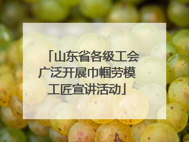 山东省各级工会广泛开展巾帼劳模工匠宣讲活动