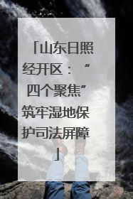 山东日照经开区：“四个聚焦”筑牢湿地保护司法屏障