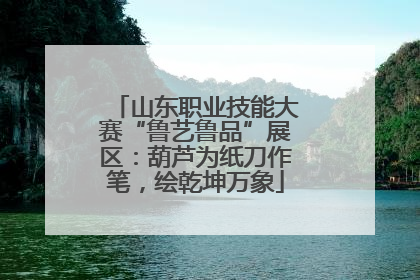 山东职业技能大赛“鲁艺鲁品”展区：葫芦为纸刀作笔，绘乾坤万象