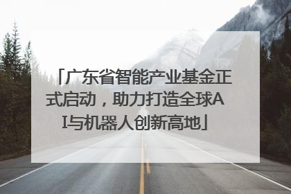 广东省智能产业基金正式启动，助力打造全球AI与机器人创新高地