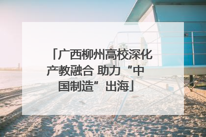 广西柳州高校深化产教融合 助力“中国制造”出海