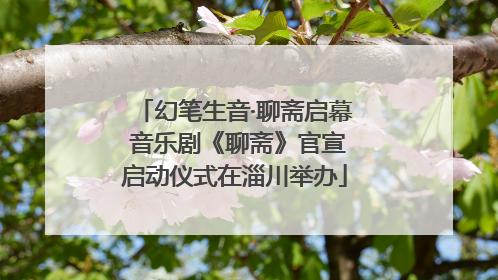 幻笔生音·聊斋启幕 音乐剧《聊斋》官宣启动仪式在淄川举办