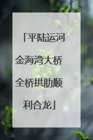 平陆运河金海湾大桥全桥拱肋顺利合龙