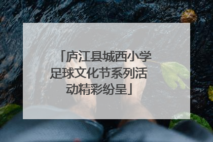 庐江县城西小学足球文化节系列活动精彩纷呈