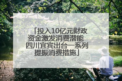 投入10亿元财政资金激发消费潜能 四川宜宾出台一系列提振消费措施