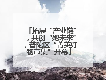 拓展“产业链”，共创“她未来”，普陀区“菁英好物市集”开幕