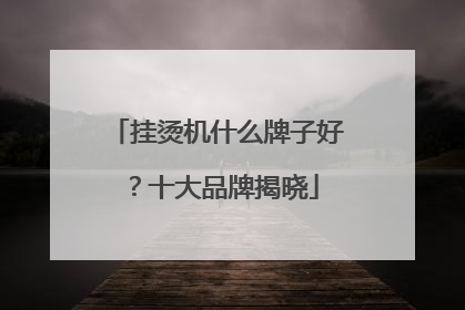 挂烫机什么牌子好？十大品牌揭晓