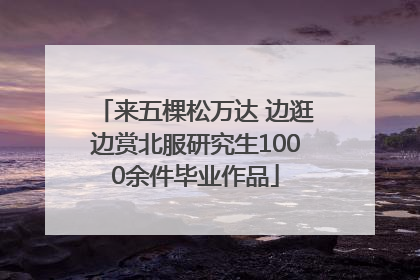 来五棵松万达 边逛边赏北服研究生1000余件毕业作品