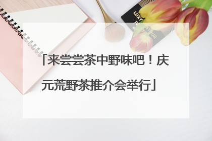 来尝尝茶中野味吧！庆元荒野茶推介会举行