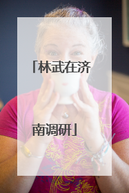 林武在济南调研