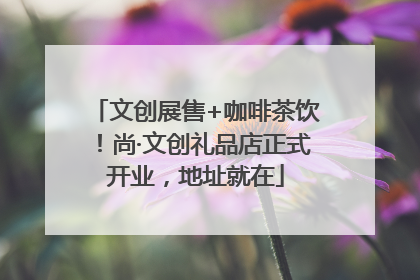 文创展售+咖啡茶饮！尚·文创礼品店正式开业，地址就在