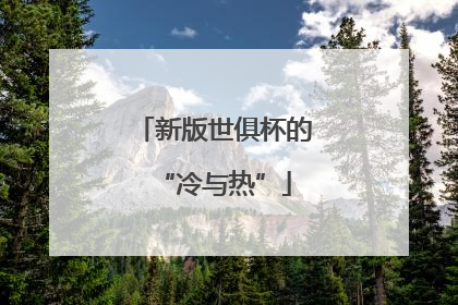 新版世俱杯的“冷与热”