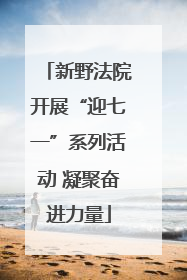 新野法院开展“迎七一”系列活动 凝聚奋进力量