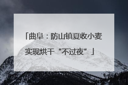 曲阜：防山镇夏收小麦实现烘干“不过夜”