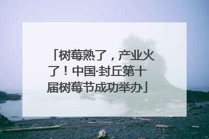 树莓熟了，产业火了！中国·封丘第十届树莓节成功举办