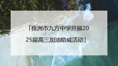 株洲市九方中学开展2025届高三加油助威活动