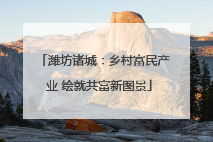 潍坊诸城：乡村富民产业 绘就共富新图景