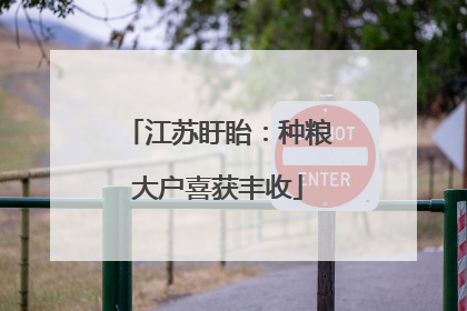江苏盱眙：种粮大户喜获丰收