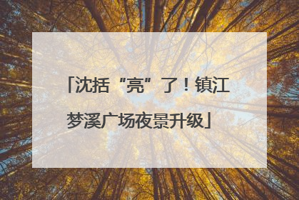 沈括“亮”了！镇江梦溪广场夜景升级