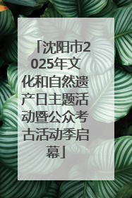 沈阳市2025年文化和自然遗产日主题活动暨公众考古活动季启幕