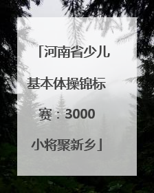 河南省少儿基本体操锦标赛：3000小将聚新乡