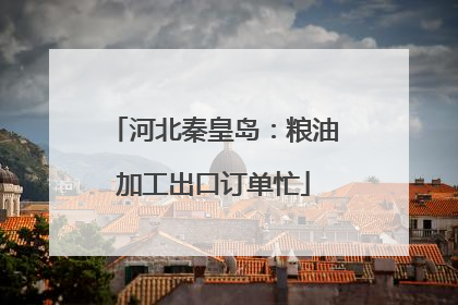 河北秦皇岛：粮油加工出口订单忙