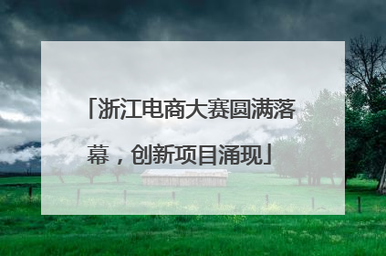浙江电商大赛圆满落幕，创新项目涌现