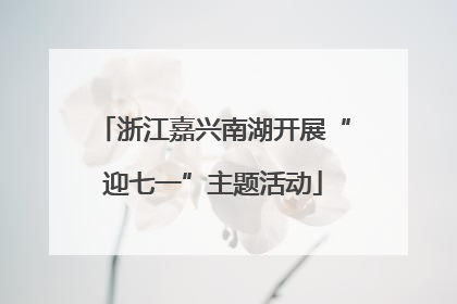 浙江嘉兴南湖开展“迎七一”主题活动