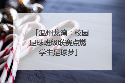 温州龙湾：校园足球班级联赛点燃学生足球梦