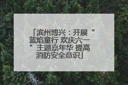 滨州博兴：开展“蓝焰童行 欢庆六一”主题嘉年华 提高消防安全意识