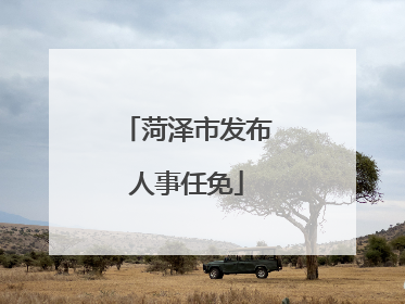 菏泽市发布人事任免