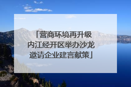 营商环境再升级 内江经开区举办沙龙邀请企业建言献策