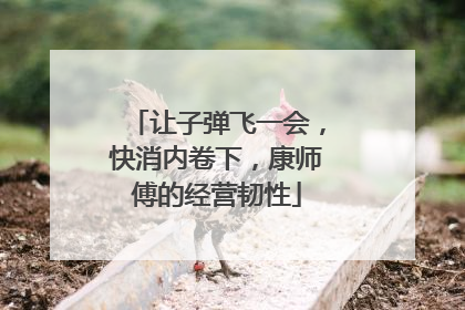 让子弹飞一会，快消内卷下，康师傅的经营韧性