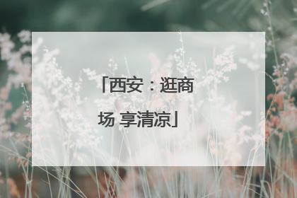 西安：逛商场 享清凉