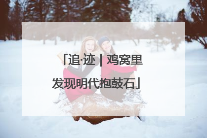 追·迹｜鸡窝里发现明代抱鼓石