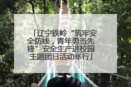 辽宁铁岭“筑牢安全防线，青年勇当先锋”安全生产进校园主题团日活动举行