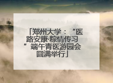 郑州大学：“医路安康·粽情传习”端午青医游园会圆满举行