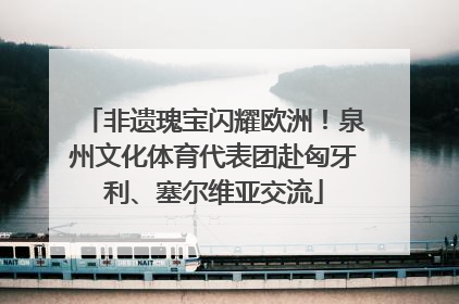 非遗瑰宝闪耀欧洲！泉州文化体育代表团赴匈牙利、塞尔维亚交流