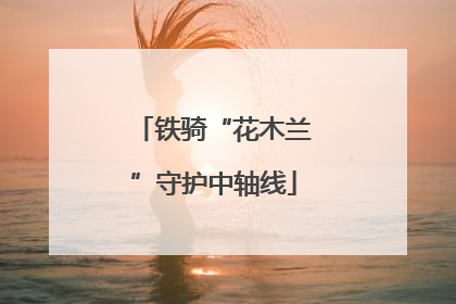 铁骑“花木兰”守护中轴线