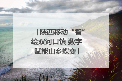 陕西移动“智”绘双河口镇 数字赋能山乡蝶变