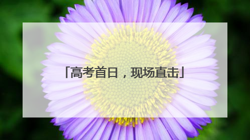 高考首日，现场直击