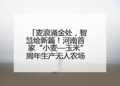 麦浪涌金处，智慧绘新篇！河南首家“小麦—玉米”周年生产无人农场喜迎丰收