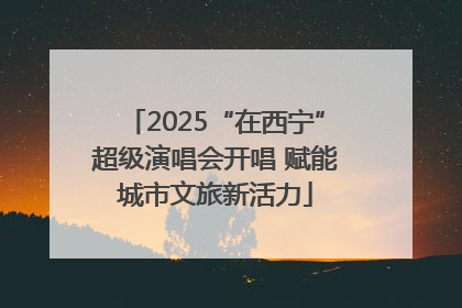 2025“在西宁”超级演唱会开唱 赋能城市文旅新活力