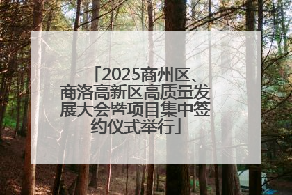 2025商州区、商洛高新区高质量发展大会暨项目集中签约仪式举行