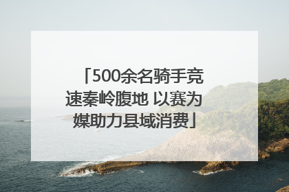 500余名骑手竞速秦岭腹地 以赛为媒助力县域消费