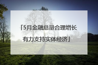 5月金融总量合理增长 有力支持实体经济